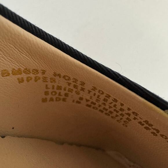 J. Crew Mille Ankle Stap Heels Mary Jane Moire Leather Black Size Size 7.5 - Picture 13 of 13